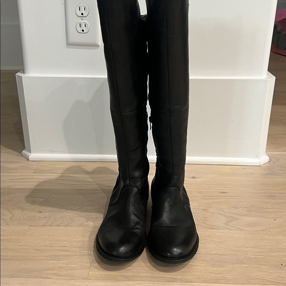 NORTHSIDE STEVE MADDEN  Black Leather Footwear (9)